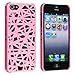 eForCity Snap-on Case Compatible with Apple iPhone 5, Pink Bird Nest Rear