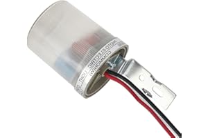 Street Light Control Switch ASO22010A with Rainproof Sensor, Automatic Lighting Solution for Outdoor and Indoor Use Featuring