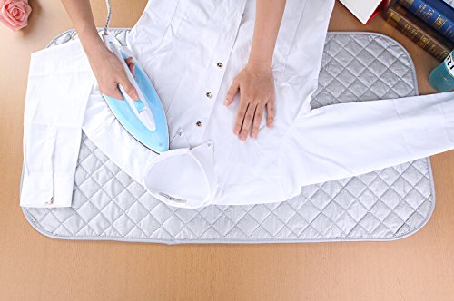 USONG 48 x 85cm Portable Home Travel Folding Pure Cotton Magnetic Iron Ironing Heat-resistant Board Mat Pad