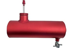 SJVLXHI Red Gas Tank Aluminum Cylinder 10" For Coleman Powersports CT200U BT200X CT200u-ex,For Predator 212cc 196cc/6.5HP Go Kart and Gas Mini Bike