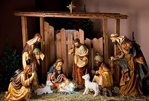 Weihnachts-Hintergrund „Jesus In Der Krippe“ – 2,4 X 1,8 M Vinyl-Banner Für Fotoshootings, Partydeko & Kirche