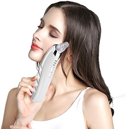 Electric Blackhead Remover Tool Pore Vacuum Suction Cleaner Microdermabrasion Machine Beauty Device Rechargeable for Facial Skin Treatment 7 sucker set