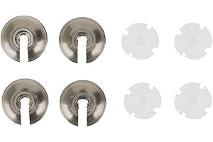 VGEBY 4Pcs Spring Retainers, Light Weight Aluminum Shock Retainers with Piston Heads RC Car Upgrade Accessory Fit for TRXXAS Slash 2WD RC Car Upgrade Accessory 3768(BT Color) RPM Spring Retainers