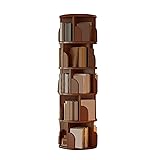 360° Rotating Compact Bookshelf, Multi-Tier
