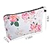 Vercord 3pcs Makeup Bag Funny 3D Printing Women Travel Portable Cosmetic Bag Pouch Makeup Holder Organizer Flowers