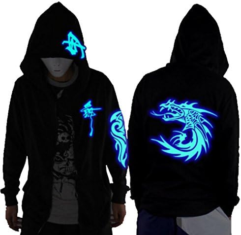 Unisex-adult/Teens Galaxy/Wolf/Dragon/Skull Unique Design Hoodie luminescent Hoody Glow in the Dark