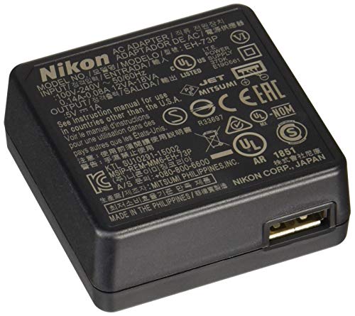 Nikon Replacement EH73p EH-73P Charging AC Power Adapter with UC-E21 UCE21 Cable for CoolPix A900, B700 and DL Series Digital Camera.