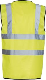 Blackrock Hi Vis Yellow Executive Sleeveless Vest XL EN20471 Certified view 3