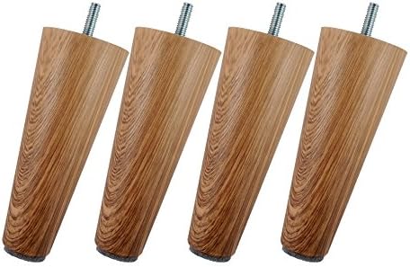 Legheads 6" Replacement Acrylic Furniture Legs Faux Light Wood Grain Color 5/16" hangar bolt. Superior quality, stylish, strong ABS thermoplastic. 100%.