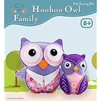 Art Craft Kits for Girls : Sew and Stuff Mini Kit for Kids, Owl Family Project, Creative Fun and Educational Encouragement Your Child Will Love - Create A Memorable Sewing Experience to Cherish