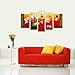 Wieco Art Elegant Flowers 100% hand-painted Artwork Oil Paintings on Canvas Modern Canvas Wall Art Set for Wall Decoration and Home Decorations