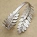 RechicGu Silver Tone Greek Roman Laurel Christmas Tree Leaf Bracelet Armband Upper Arm Cuff Armlet Festival Bridal