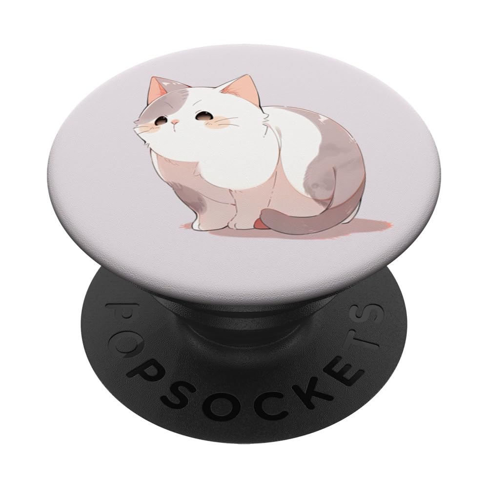 Cute Anime Cat Anime Kitty PopSockets Swappable PopGrip