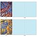 The Best Card Company - 10 Beautiful Note Cards Blank (4 x 5.12 Inch) - Fall and Autumn Season, Boxed Notecard Assortment - Over the Top M2006