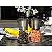 TGY Salt and Pepper Grinder Set of 2 Adjustable Coarseness Salt & Pepper Shakers Glass Mill Brushed