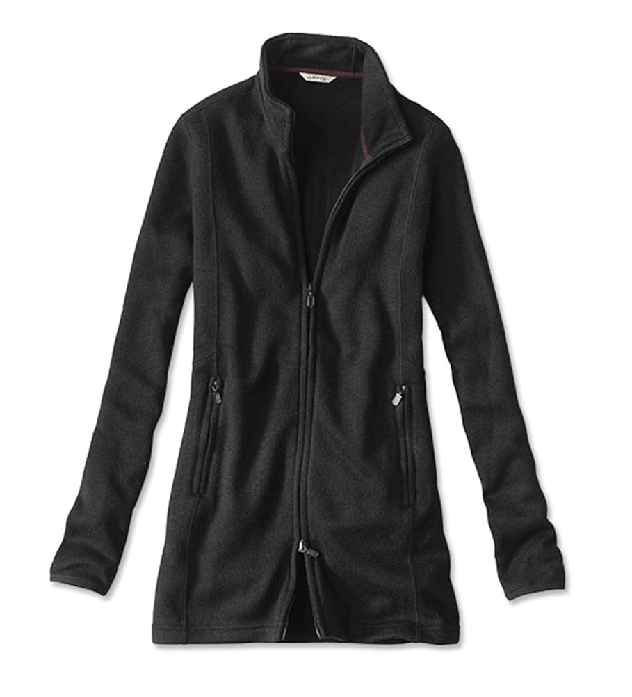 Orvis Womens Marled Sweater Fleece Coat 