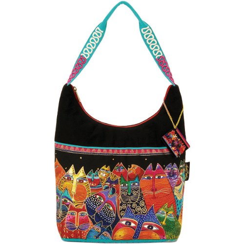 Laurel Burch Fantasticats Medium Scoop Tote Bag 5233 (Multi)