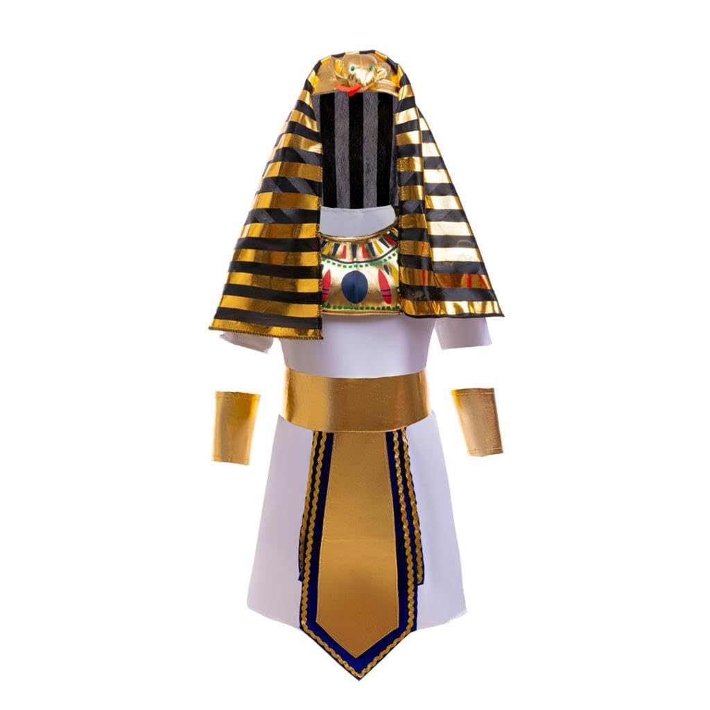 Lito Angels Egyptian Pharaoh Costume Fancy Dress Up Outfits Set with Accessory for World Book Day Kids Boys Age 12-13 Years — image 1
