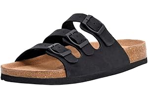 CUSHIONAIRE Women's Lela Cork footbed Sandal with +Comfort