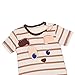 Froomer Baby Boy' Summer Striped Snap-Up Romper Short Sleeve