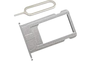 LIBAI-V SIM Card Slot Holder Replacement Part for iPhone 6 Plus Incl Eject Pin + Cloth (Gray)