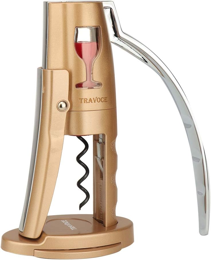 Premium Quality Lever Action Corkscrew Wine Bottle Opener with Foil