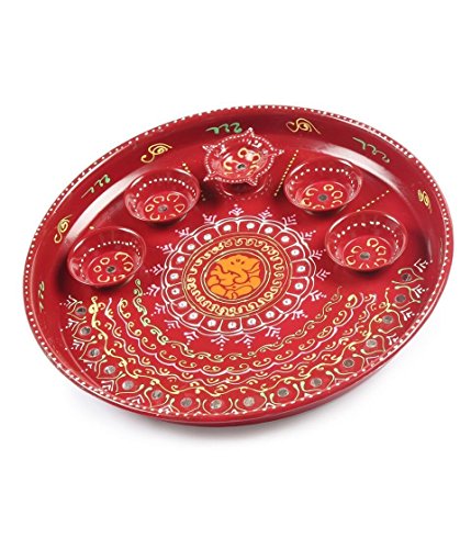 Ganesha handicraft hand painted thali,priceless gift,ha…