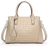 Genuine leather crocodile-patterned handbag detachable shoulder strap cross-body shoulder bag large capacity women's purse