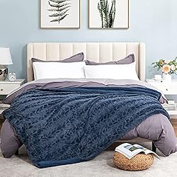 joybest Faux Fur Throw Blanket for Couch, Tie-Dye