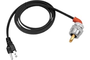 NTSUMI Engine Block Heater Replace 11407 Fit for Eagle Jaguar Jeep Renault Rover Kubota Massey Perkins Yanmar, 1" NPT Thread Brass Adapter 120 Volts 400 Watt