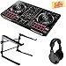 Pioneer DDJ-RB Portable 2-Channel Controller for Rekordbox DJ Bundle with Stand, Headphones, and Austin Bazaar Polishing Cloth