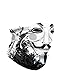 iHeartRaves Guy Fawkes Neck Gaiter Mask Full Face Covering - Cool Breathable Lightweight Fabric Mouth Gator for Men & Women