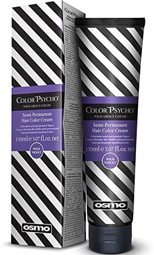 Color Psycho Tamer Semi-Permanent Hair Color Cream, Wild Violet 150 ml by Color Psycho
