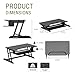 Standing Desk, Stand up Adjustable Desk Riser Converter for Desktop Laptop Dual Monitor