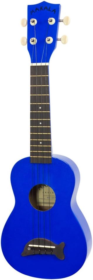 Makala 133486 "Blue Sparkle" Dolphin Soprano Ukulele Outfit