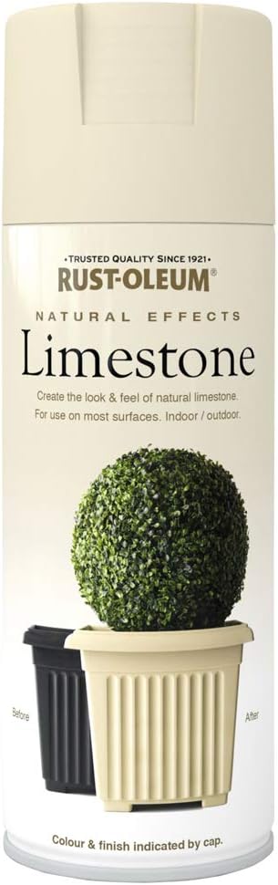 Rust-Oleum 400ml Natural Effects Spray Paint - Limestone, 400 ml (Pack of 1)