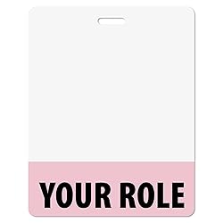 Personalized Print Badge Buddy - in Baby Pink Color