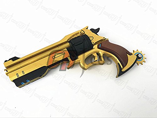 OW MCCREE's Golden Skin Weapon Cosplay Prop