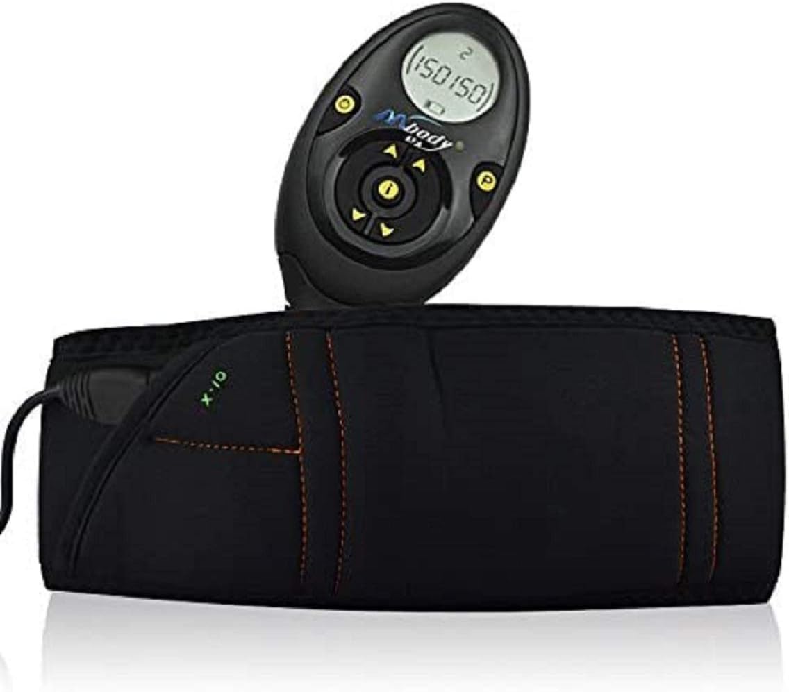 CICICUTE Pro EMS Abdominal Muscle Training Gear Toner Belt ABS Workout Toning Belts Home Exercise Fitness Set