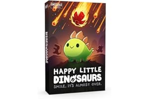 Unstable Games Happy Little Dinosaurs Board Game - Funny Card Game for Adults and Kids - Family Board Games for 2-4 Players, Ages 8 and Up, From the Creators of Unstable Unicorns and Here to Slay