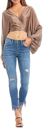 great heights frayed skinny jeans