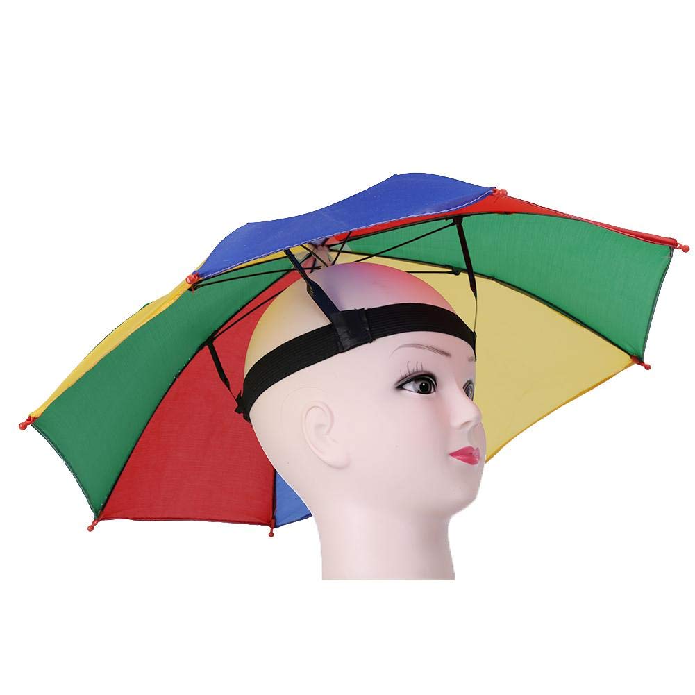 Zunate Umbrella Hat Foldable - for Fishing/Hiking/Camping - Three Colors Can Choose(B)