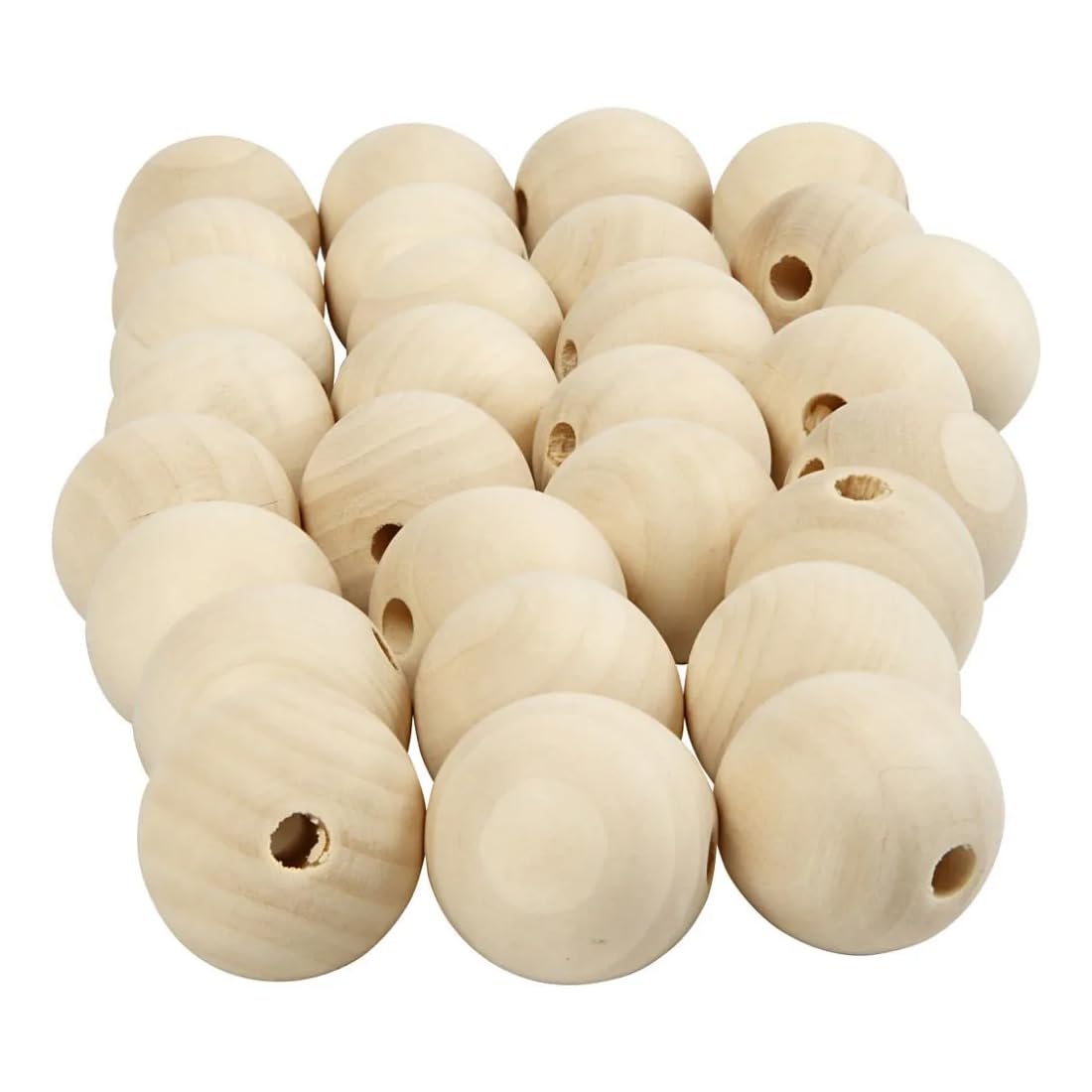 Creativ 100263 HOLZPERLEN 20 MM PATERNOSTERBA, Wood