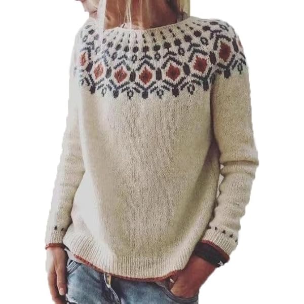 トップス U Neck Popover fair isle sweater knit THE CELESTE FAIR ISLE SWEATER – Joe's® Jeans