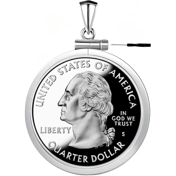 Coin Bezel Sterling Silver Penny Bezel 19 Mm Coins Prong Back Diamond Cut 1 Cent Coin NOT Included Coin Protectors