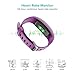 Fitness Tracker with Heart Rate Monitor, Runme Activity Tracker Smart Watch with Sleep Monitor, Waterproof Walking Pedometer Band with Call/SMS Remind for iOS/Android Smartphone (Purple)
