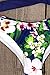 CUPSHE Women's Low Rise Bikini Set Cross Padding Halter Bathing Suit, S Dark Blue