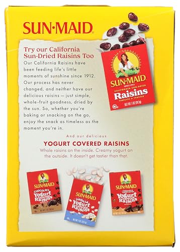 SUN-MAID CALIFORNIA GOLDEN RAISINS – 12 OZ SHARING-SIZE BOX – DRIED FRUIT SNACK FOR LUNCHES, SNACKS, AND NATURAL SWEETENERS