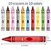 Crayon Wall Decals 10 Color Sticker for School Classroom Art Room Decoration