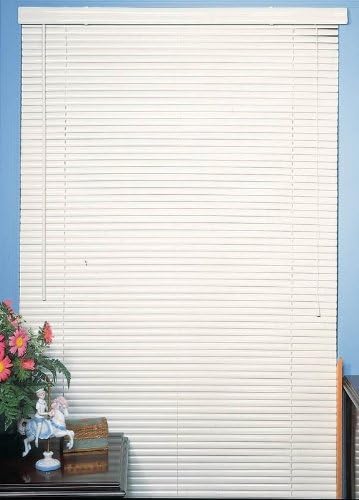 Achim Imports Vinyl 1 Inch Mini Blinds- White 21x64